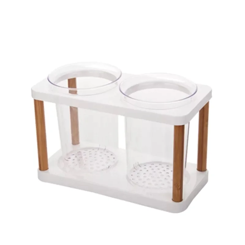 Nordic style Japanese-style Kitchen tableware storage Creative ceramic plastic Chopsticks tube Chopsticks Drain Storage Box