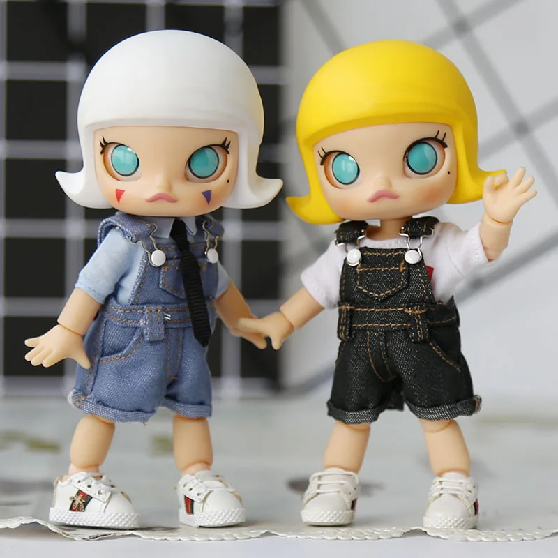 Jasmine 1/8 BJD маленький красный капюшон ob11 детские брюки джинсы ГСК глина голова