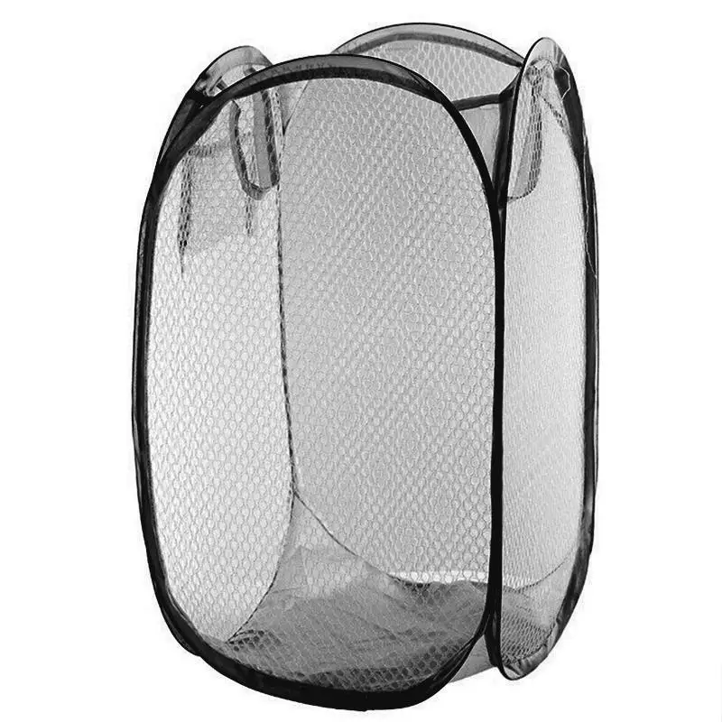 Foldable Laundry Baskets Pop Up Easy Open Mesh Clothes Organizer Hamper Basket Dirty Sorting Kids Toys Sundries | Дом и сад