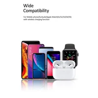 USAMS 3 in 1 Wireless Charger 10W Fast Qi Wireless Charger With Lightning Cable for Airpods iPhone 12 X XS XR iWatch S1 S2 S3 S4 Samsung Xiaomi Huawei
