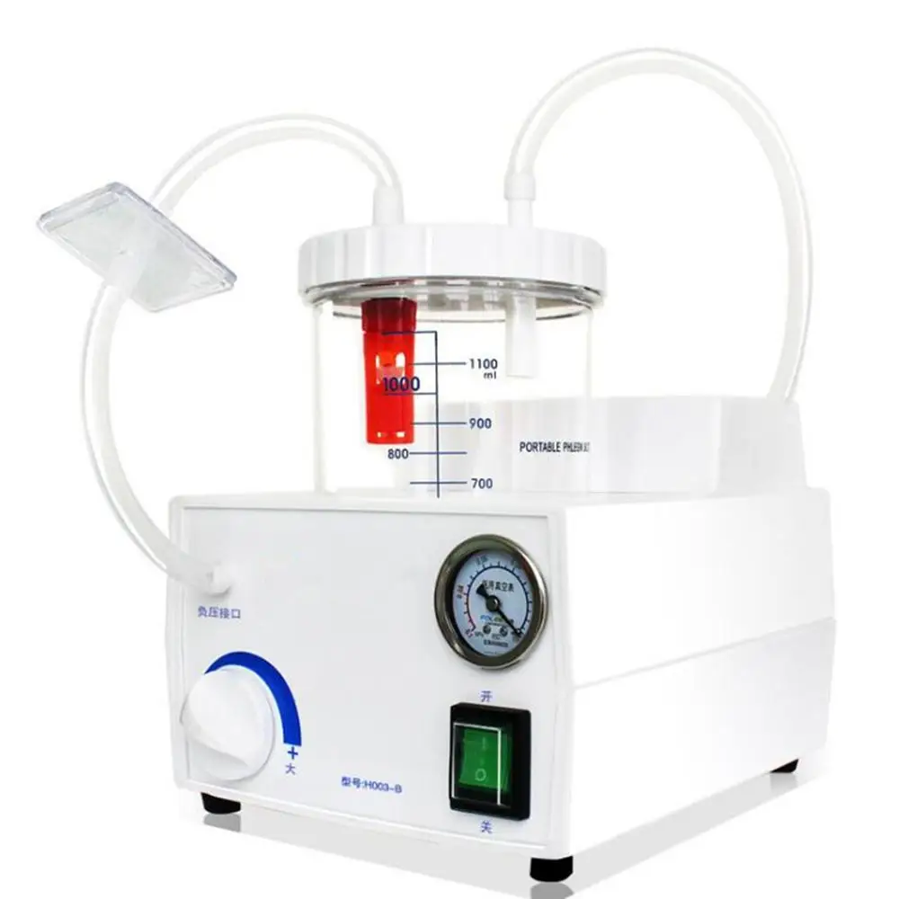 

Portable Electric Dental Vacuum Phlegm Suction Unit Piston Pump Electric Medical Emergency Sputum Aspirator Machine Equipment