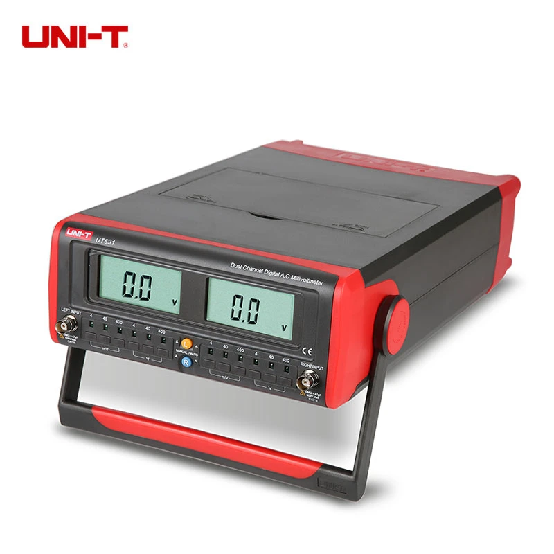 

UNI-T UT631/UT632 Dual Channel Digital AC Millivoltmeter AC Voltage Tester 400uV-400V Measuring 5Hz-2MHz Sinusoidal Voltage