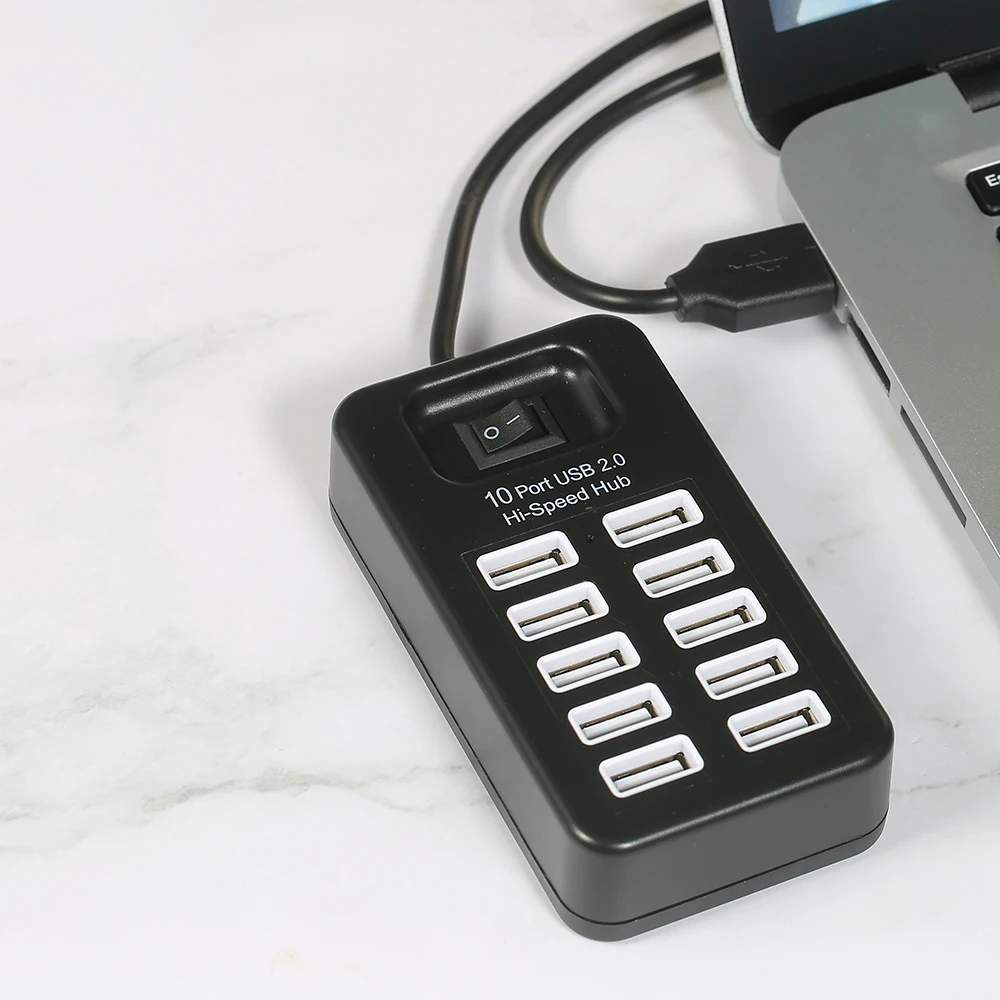 Rápida de Arquivos Velocidade de Transmissão Controle de Uma Portas Hi-velocidade Hub Uso Simultâneo Transferência Grandes 480mbps Chave Preto 10 Usb 2.0 13 High Quality Computador e Escritório