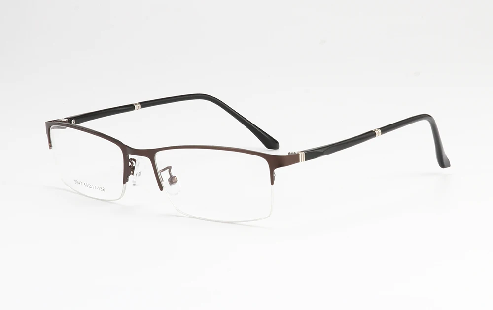 Мужские металлические очки TR90 прозрачные линзы полуочки Oculos De Grau Близорукость Оптические очки для чтения