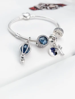 

2020 Fine DIY jewelry friendship bracelets 100% S925 charm Balloon beads bracelet for women jewelry making