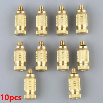 

10pcs/set Threaded Brass Fog Mist Nozzle Misting Fogging Spray Sprinkler Head Nozzle Sets New Arrivals