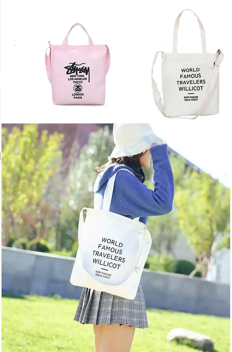 Ladies Canvas Shoulder Bag Larger Capacity Shopping Bag Women Cotton Canvas Fabric Eco Tote Bag Bolso Mujer Flower Fruits Print Top Handle Bags Aliexpress