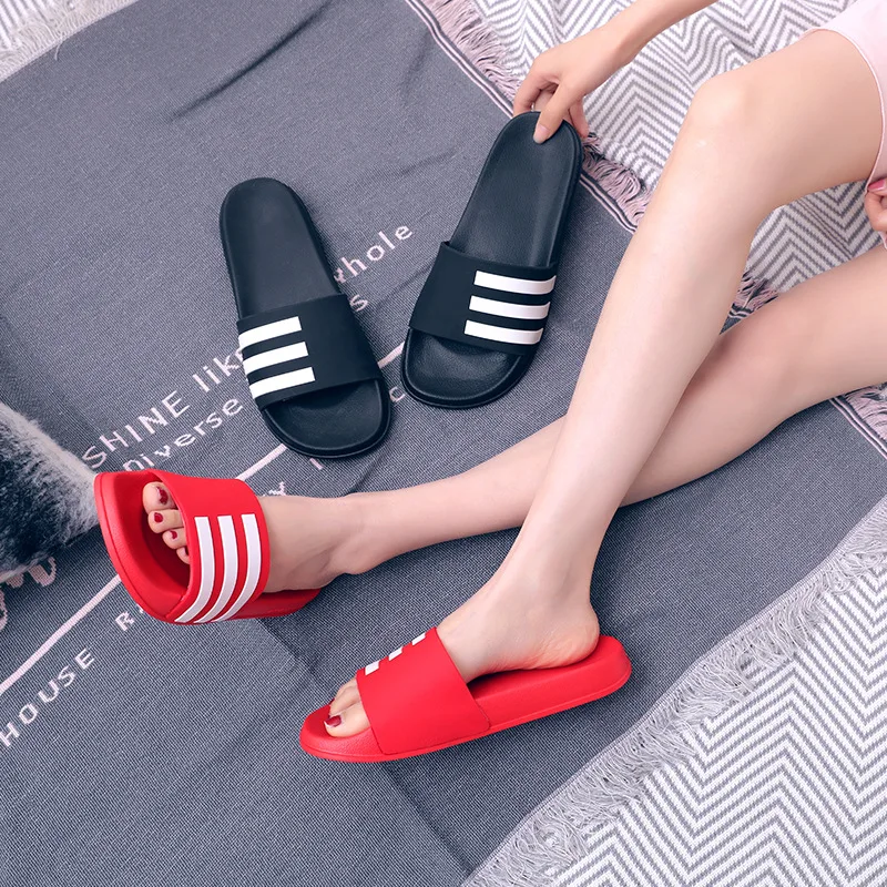 Size36-45 обувь; обувь для влюбленных льна; женские тапочки; летние домашние тапочки; Семейные полосатые сандалии на плоской подошве; тапочки