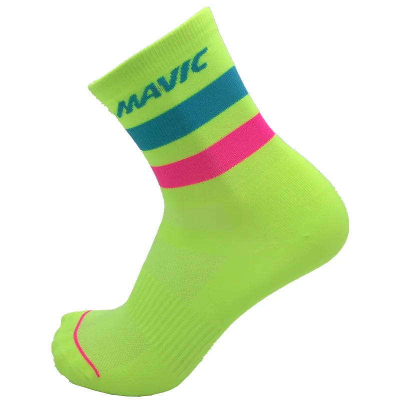 Высококачественные Профессиональные брендовые дышащие спортивные носки, носки для шоссейного велосипеда, уличные спортивные гоночные велосипедные носки - Цвет: 15