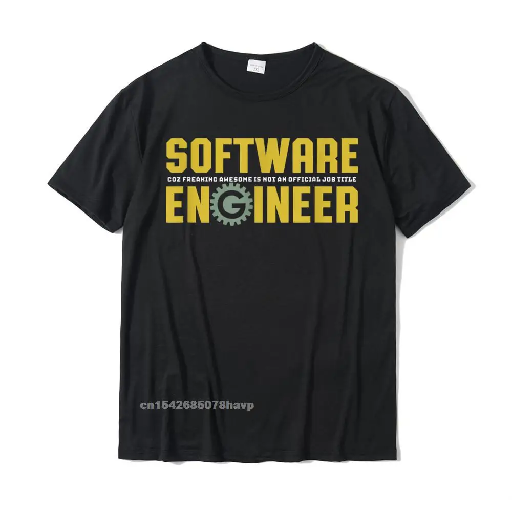Europe Casual NEW YEAR DAY 100% Cotton O Neck Adult Tops Tees Normal T-Shirt 2021 New Fashion Short Sleeve T Shirt Funny Geek Engineer T-shirt for Software Engineering Major__969.Funny Geek Engineer T-shirt for Software Engineering Major  969 black.