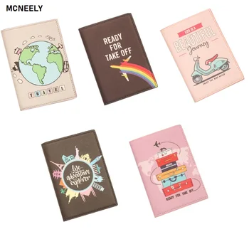 

2020 Latest Style Thick Passport Cover ID Credit Card Holder Fashion Design PU Leather Business Card Bag drop shipping