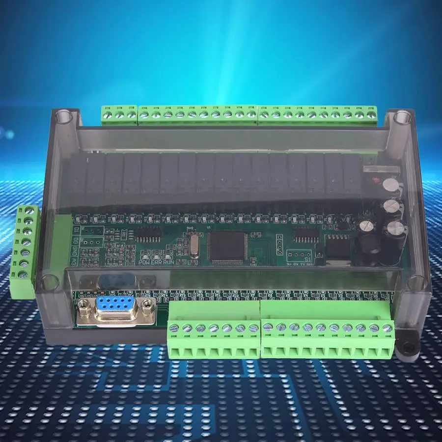ПЛК Программируемый логический контроллер Лер FX1N 32MR промышленная плата управления нагрузка 4 аналоговых входа с корпусом