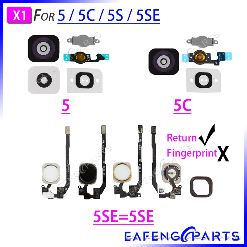 

phone Replacement Repair Home Button Flex Cable Assembly For iPhone 5 SE 5C 5S Flex Cable