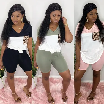 

Womens Fashion Casual Perspective Short Set