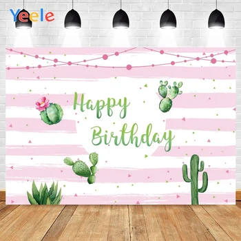 

Tropical Cactus Baby Birthday Party Newborn Personalized Photographic Backdrops Photography Backgrounds For Photo Studio Prop