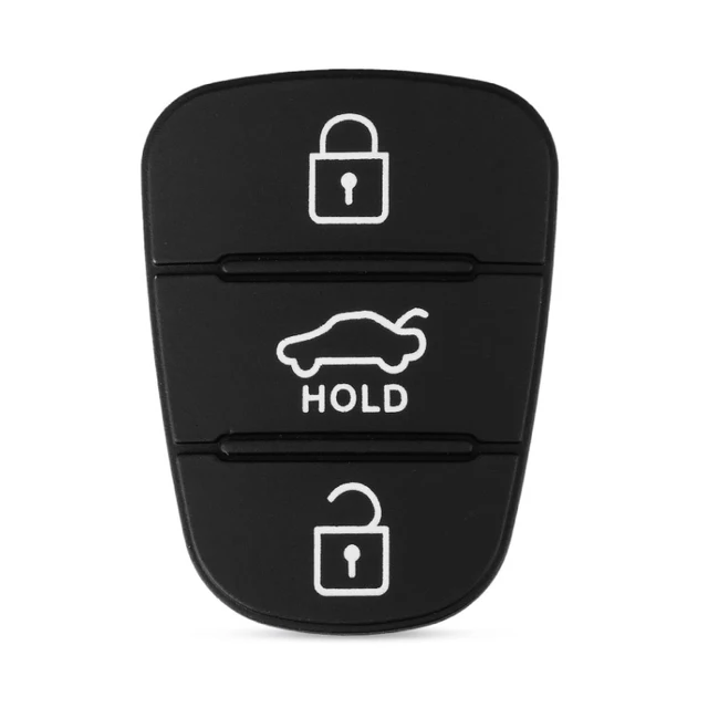 3 Buttons Remote Car Key Shell Fob Rubber Pad for Hyundai Solaris Accent Tucson l10 l20 l30 IX35 Kia K2 K5 Rio Ceed Key Case Style 1