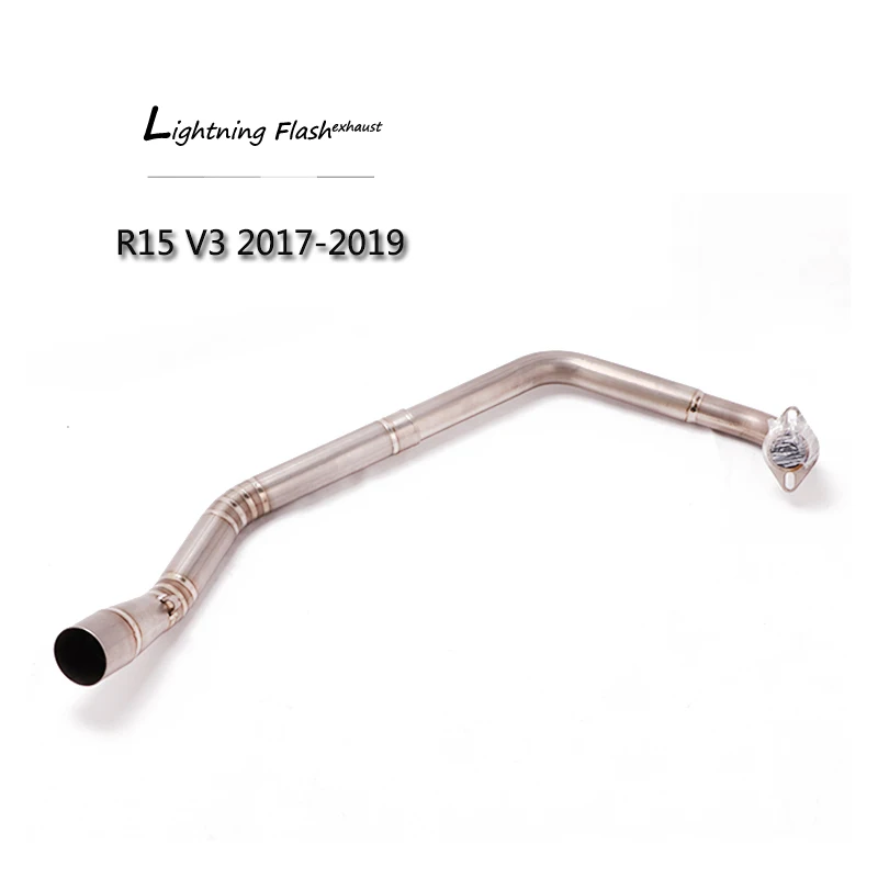 51 mm Header Pipe for Yamaha R15 V2 V3 MT-125 Motorcycle Titanium Alloy Exhaust Pipe Front Mid Slip On Modified