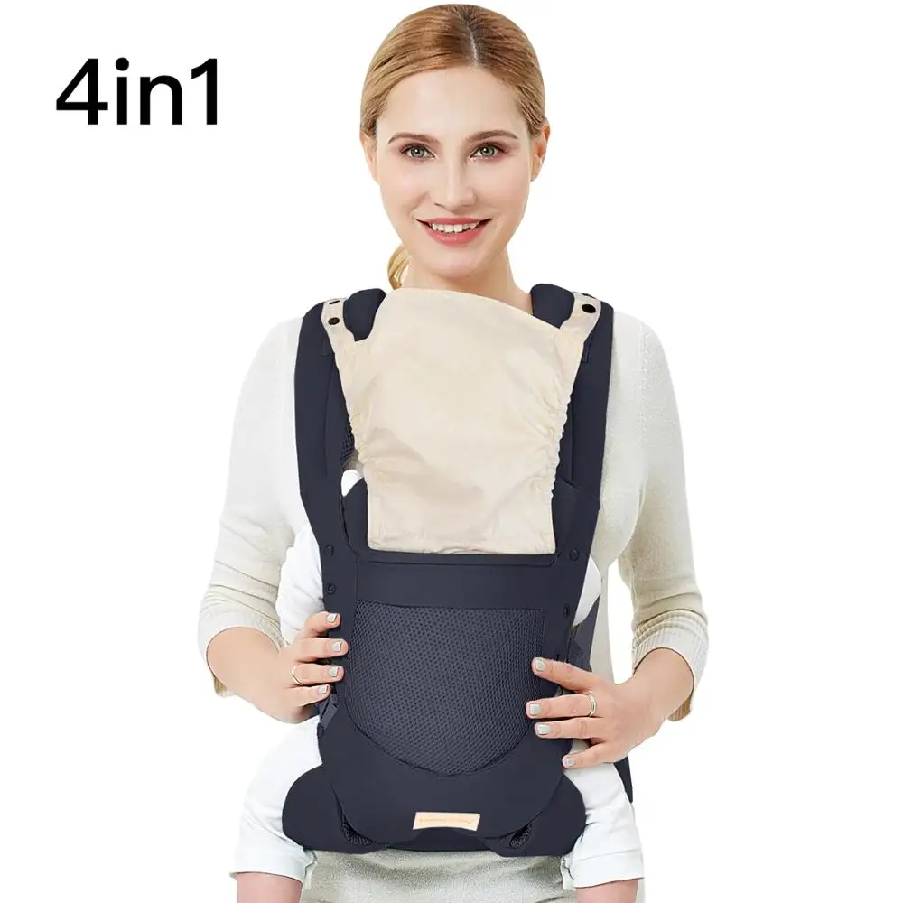 Infant Toddler Baby Carrier Wrap Backpack Front and Back, Hip Seat
