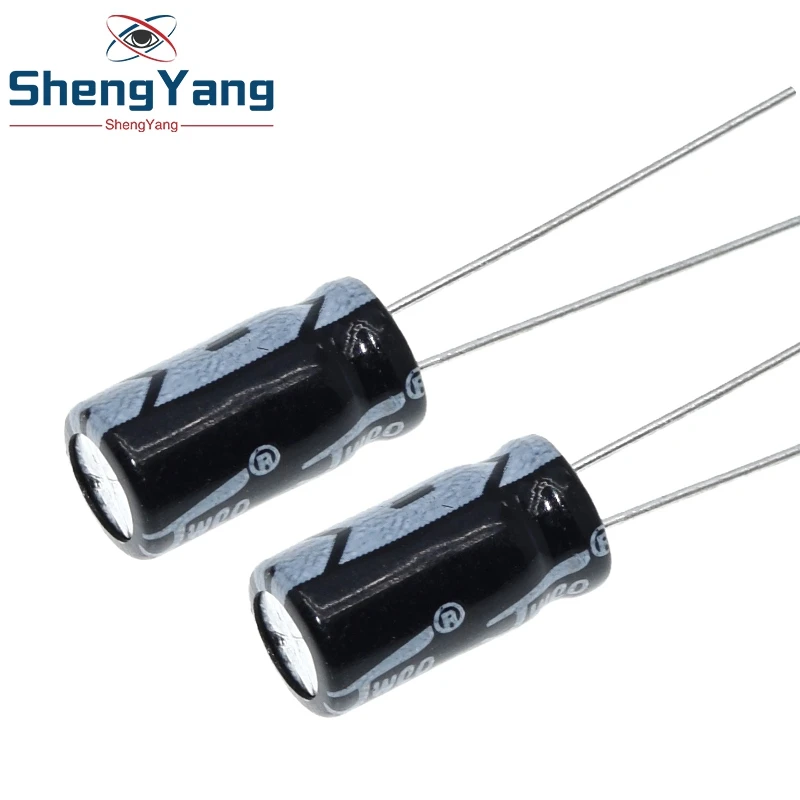 TZT 50/100PCS Hochwertiger 35V 100UF 6*12mm 100UF 35V 6,3*12 Elektrolytkondensator – Detail 4