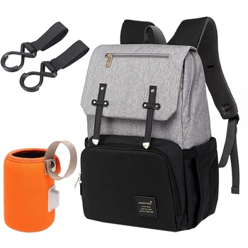 

Diaper Bag Mummy Daddy Backpack Baby Stroller Bag Waterproof Oxford Handbag Nursing Nappy Bag Kits USB Rechargeable Holder