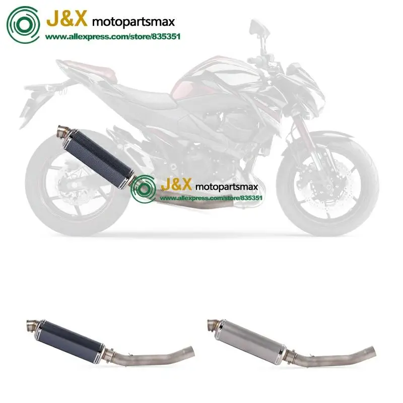 Полная система, слипоны для kawasaki Z750 Z 750, глушитель для мотоцикла, поход, средняя Соединительная средняя труба