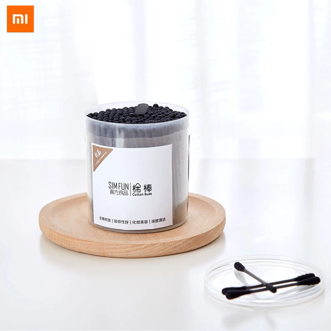 200 шт. Хлопковые Тампоны Xiaomi Mijia Simfun мягкие ватные тампоны для очистки ушей