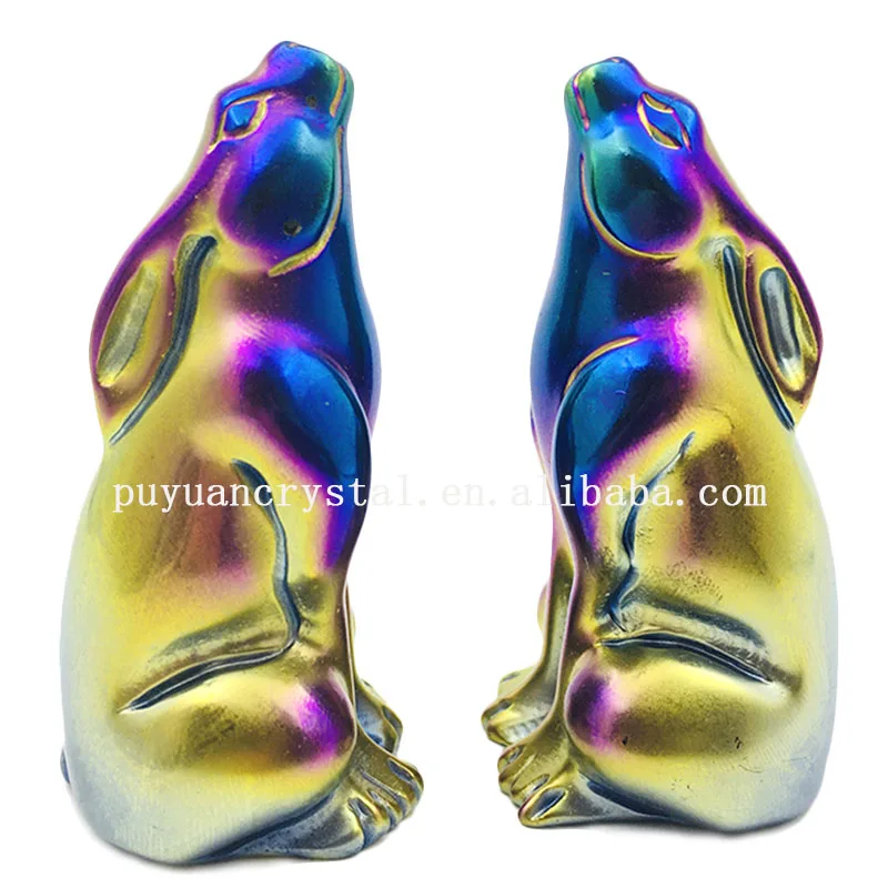 Angel Aura Natural Stone Carved Hare Healing Crystal Rabbit Figurine Guardian Art Statue Gift Home Decor Feng Shui King Wiccan | Дом и сад
