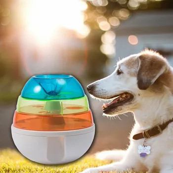 

Pet Tumbler Food Leaking Toy Cat Dog Puzzle Automatic Food Leaker Pet Food Leaking Ball Rainbow Slow Food Pet Toy Home Happy