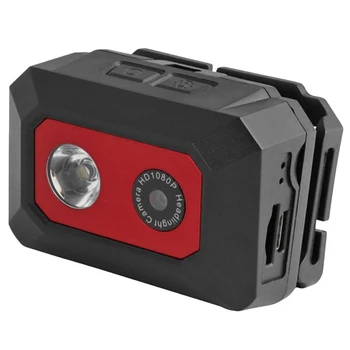 

Head-Mounted Camera 1080P For Night Work And Outdoor Recreation With Dual Function Headlights And Tf Card Supports