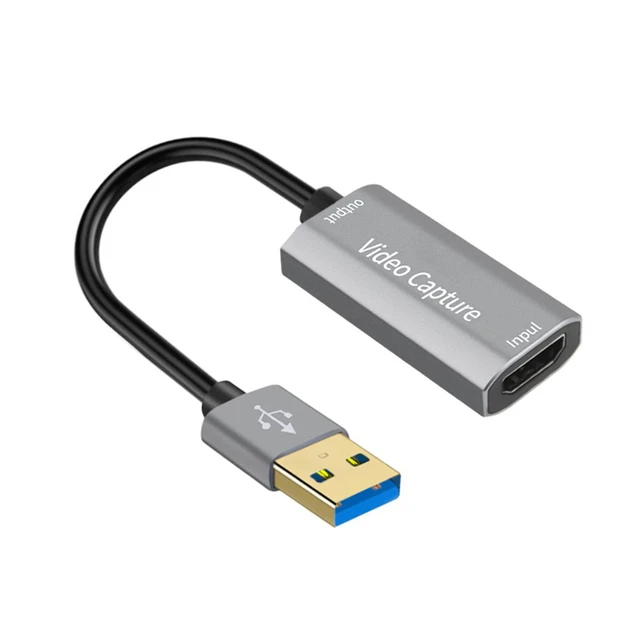 Mini carte de capture vidéo 4K 1080P 60fps HDMI vers USB carte de capture  vidéo de jeu en direct