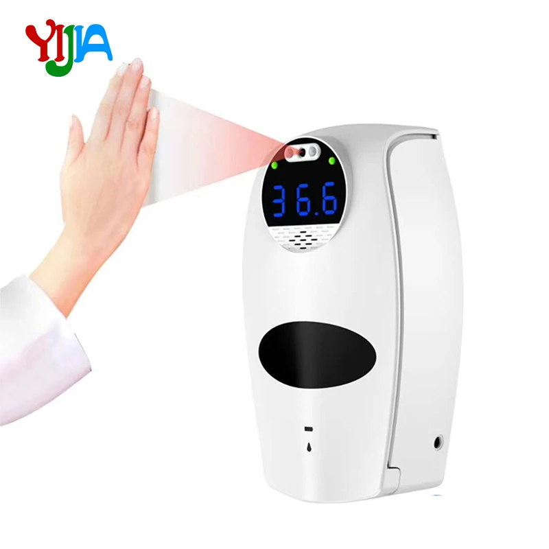

850ml 2 in1 Non-contact Digital Thermomet Automatic Temperature Measuring Soap Dispenser With Measure Instrument Public Security