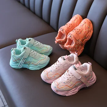 

2020 New Autumn Children Shoes Fashion Simple Flat Boys Girls Kids Casual Shoes Light Breathable School Sport Running Shoes