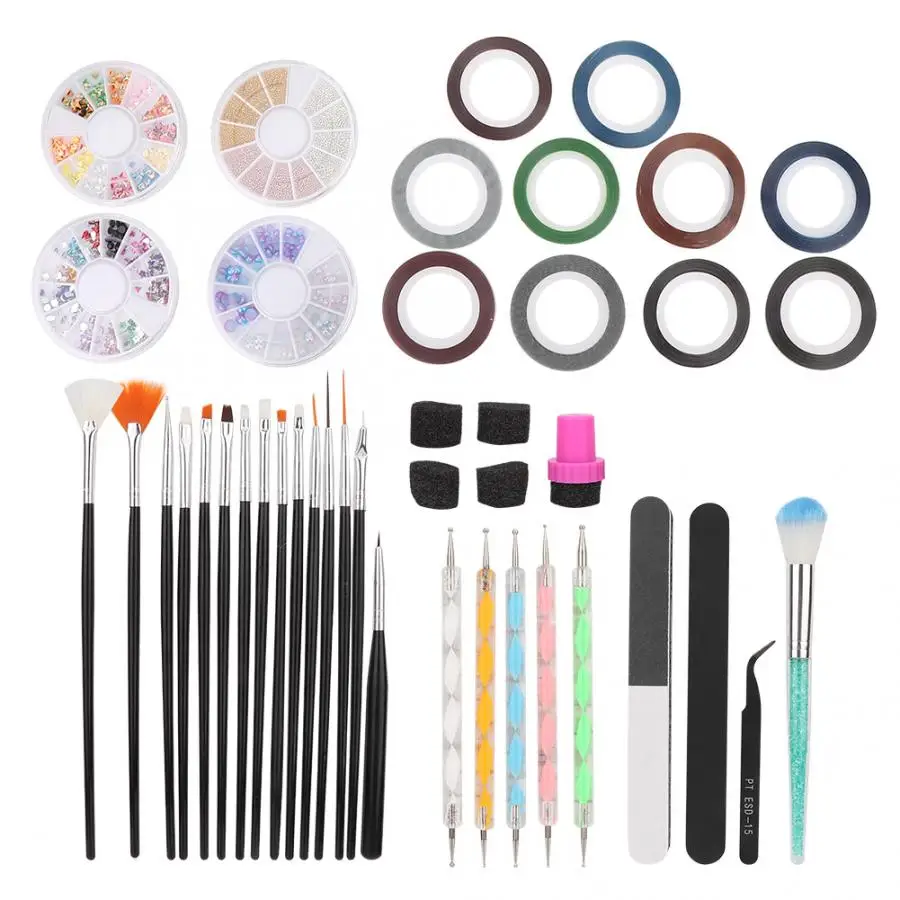 Вибратор для дизайна ногтей набор инструментов для рисования Ручка для очистки Полировочная пилка для ногтей губчатый уплотнитель инструмент для маникюра массаж Релаксация