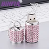 BiNFUL – clé USB, support à mémoire de 4GB 8GB 16 GB 32GB 64GB 128GB, lecteur Flash, disque U, disque, diamant irlandais, cristal, collier ► Photo 2/5