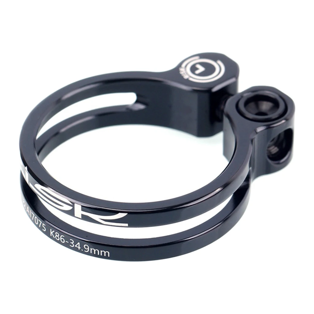 Black 34.9mm Зажим для велосипедного сиденья Сверхлегкий зажим для велосипедного сиденья - Цвет: Black 34.9mm
