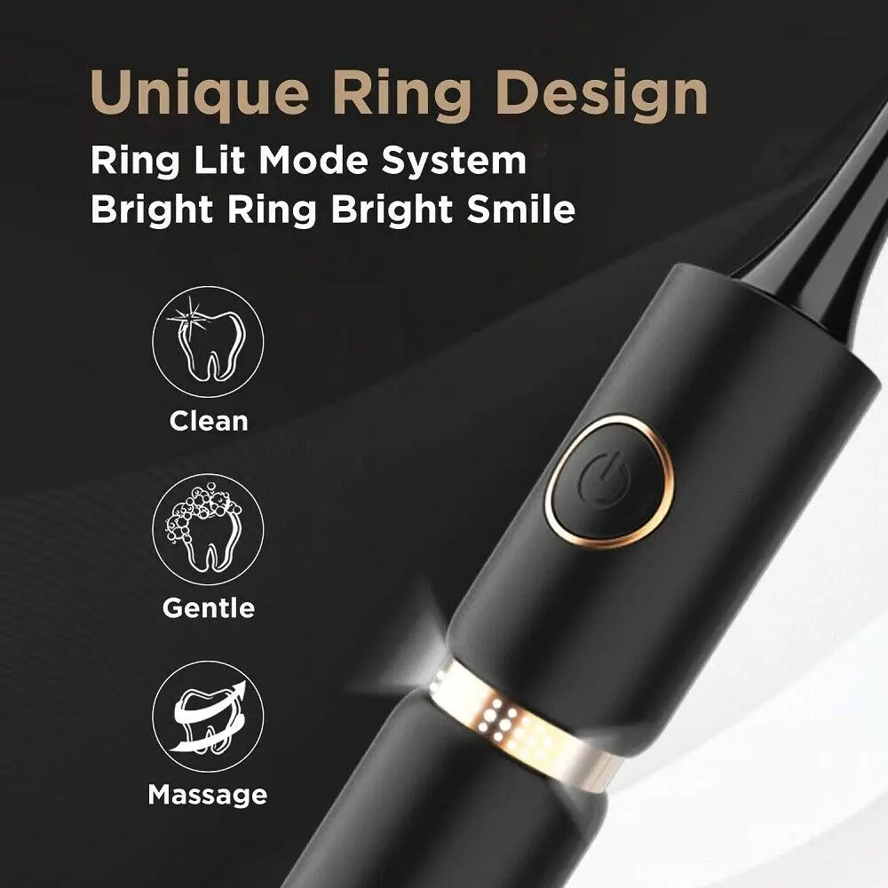 Fairywill P11 Sonic Whitening Electric Toothbrush Rechargeable USB Charger Ultra Powerful Waterproof 4 Heads and 1 Travel Case Fairywill P11 Sonic Whitening Electric Toothbrush Rechargeable USB Charger Ultra Powerful Waterproof 4 Heads and 1 Travel Case