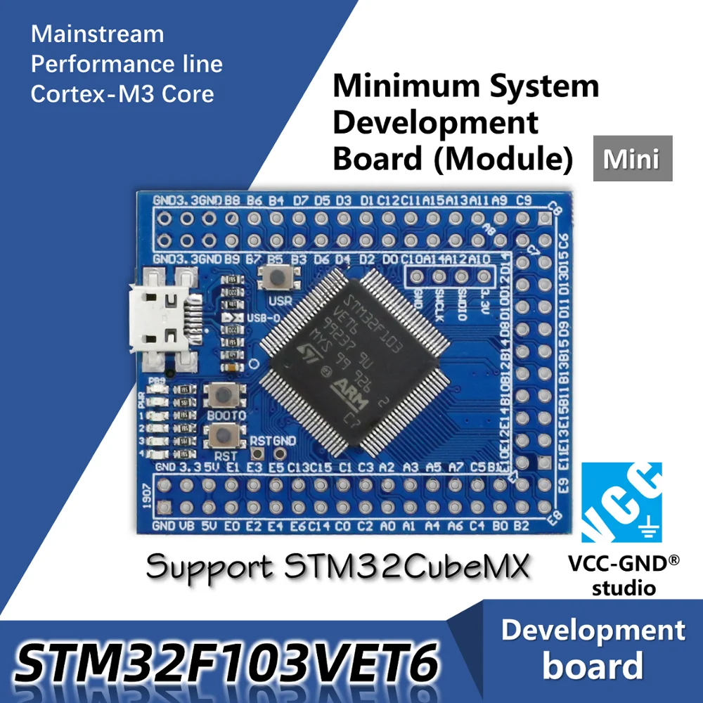 STM32F103VET6 STM32F103VE основная плата макетная arm cortex M3 минимальный модуль макетной платы