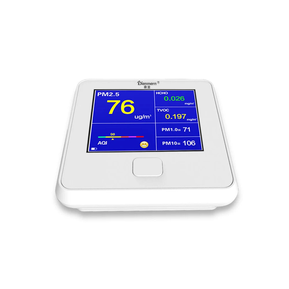 

High Sensitivity PM2.5 Detector PM1.0 PM10 Particle Monitor Professional Dust Air Quality Monitor HCHO TVOC
