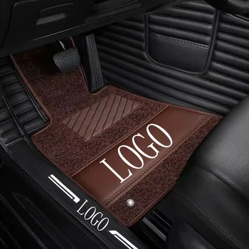 

Car floor mats with Logo/Brand Logo for Nissan altima Rouge X-trail Murano Sentra versa Tiida Anti-slip car-styling carpet liner