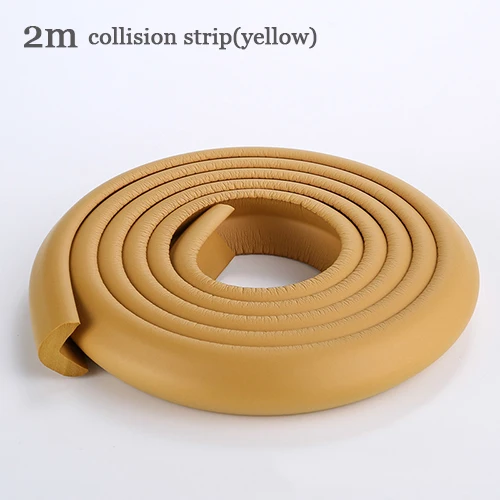 2meters yellow 2 м Детская безопасность стол Угловой протектор Анти-столкновения угол полосы Детская безопасность ребенок Рабочий стол угол протектор на край стола - Цвет: 2meters yellow