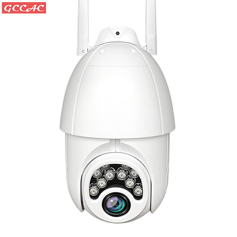 

HD Smart 1080P Outdoor WiFi IP Camera Two Way Audio Remote Motion Detection 360 IP66 PTZ CCTV Cam Outside Wireless WiFi Camera