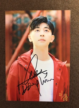 

hand Signed Deng Lun autographed photo 5*7 free ship 102019M