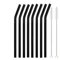 8pcs Black Bent