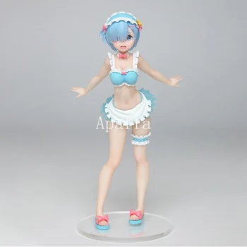 

23cm Re: Zero Starting Life In Another World Figure Maid Swimwear Version Rem Japan PVC Action Figure Model Sexy Girls Figurals