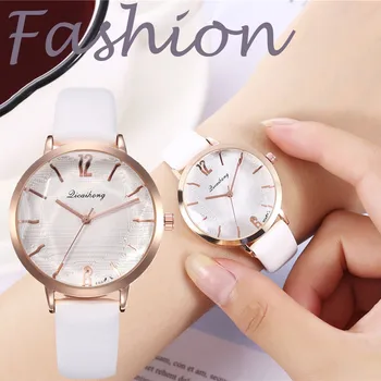 

Luxury Watch Women Dress Bracelet Watch Fashion Licaihong Sleek Minimalist Dial Face Glass Belt Ladies Quartz Watch Gift #50