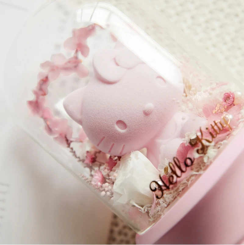 Японский hello kitty Presrved свежий цветок Bluetooth беспроводной динамик розовый романтический сад музыкальная шкатулка Ночной светильник подарок на день рождения