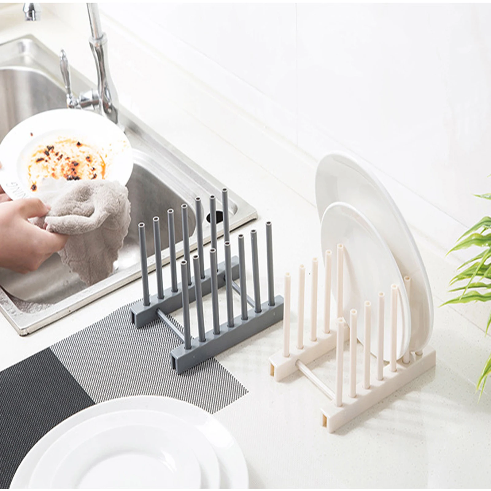 Kitchen Organizer Pot Lid Rack Stainless Steel Spoon Holder Pot Lid