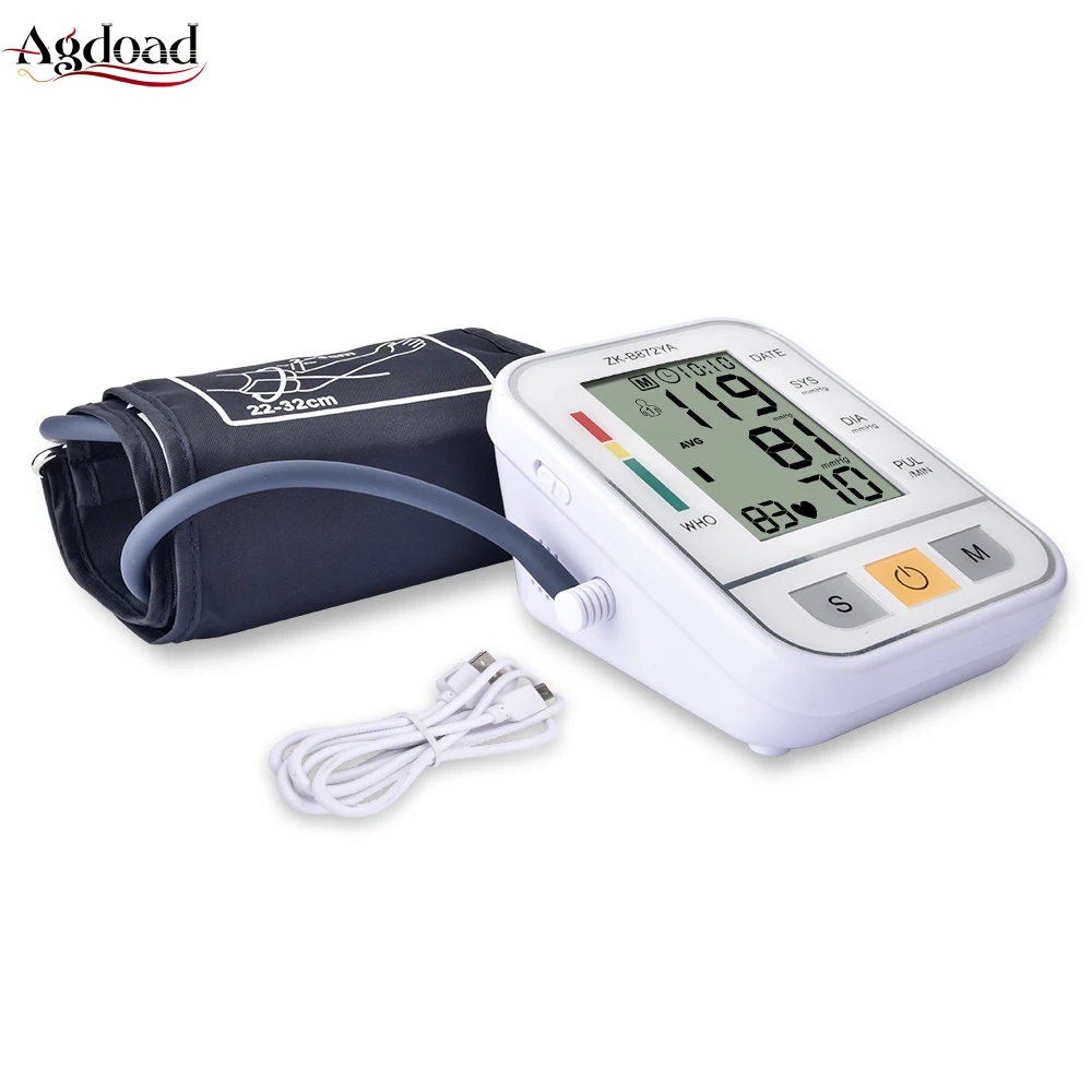 

Digital LCD Upper Arm Blood Pressure Monitor Medical Equipment Electronic Pulse Sphygmomanometer Health Care