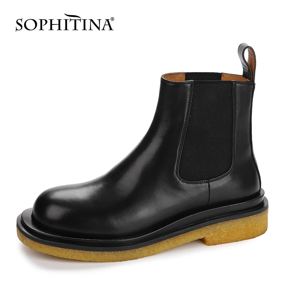 SOPHITINA/женские ботинки Модные высококачественные женские ботильоны Челси ручной