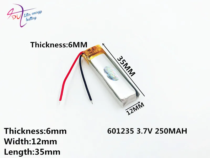 10 Pcs A Product Being 3.7v Lithium Battery 601235 061235 250mah Shadow Pen Video Recorder Transcript 37v